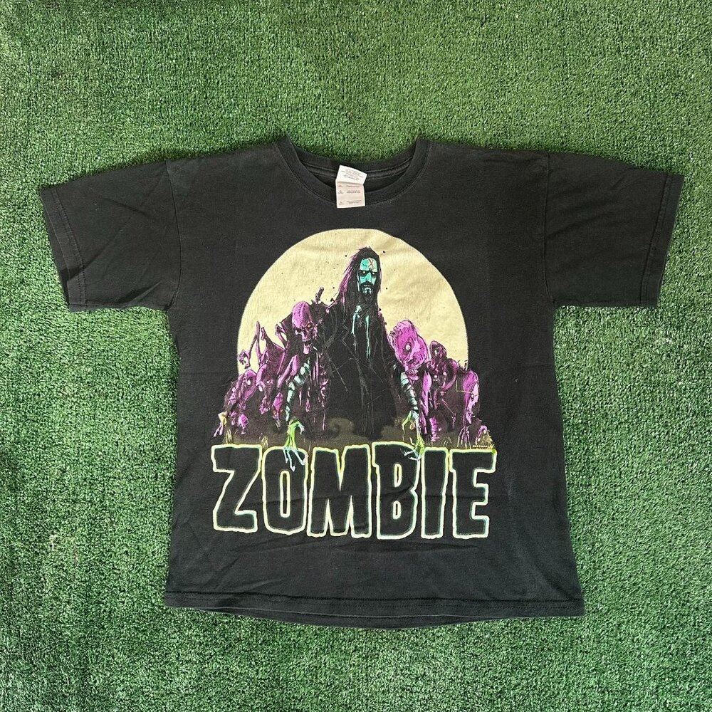 Vintage Y2K Rob Zombie Living Dead Girl T-Shirt Heavy Metal Horror Black S Rare